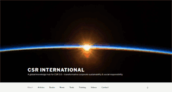 Desktop Screenshot of csrinternational.org